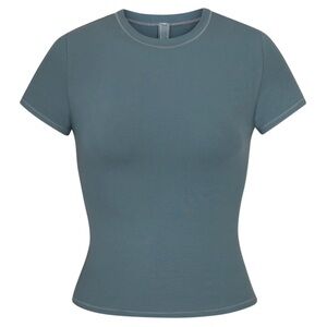 SKIMS Cotton Jersey T shirt/Kyanite color/ small/ worn lightly